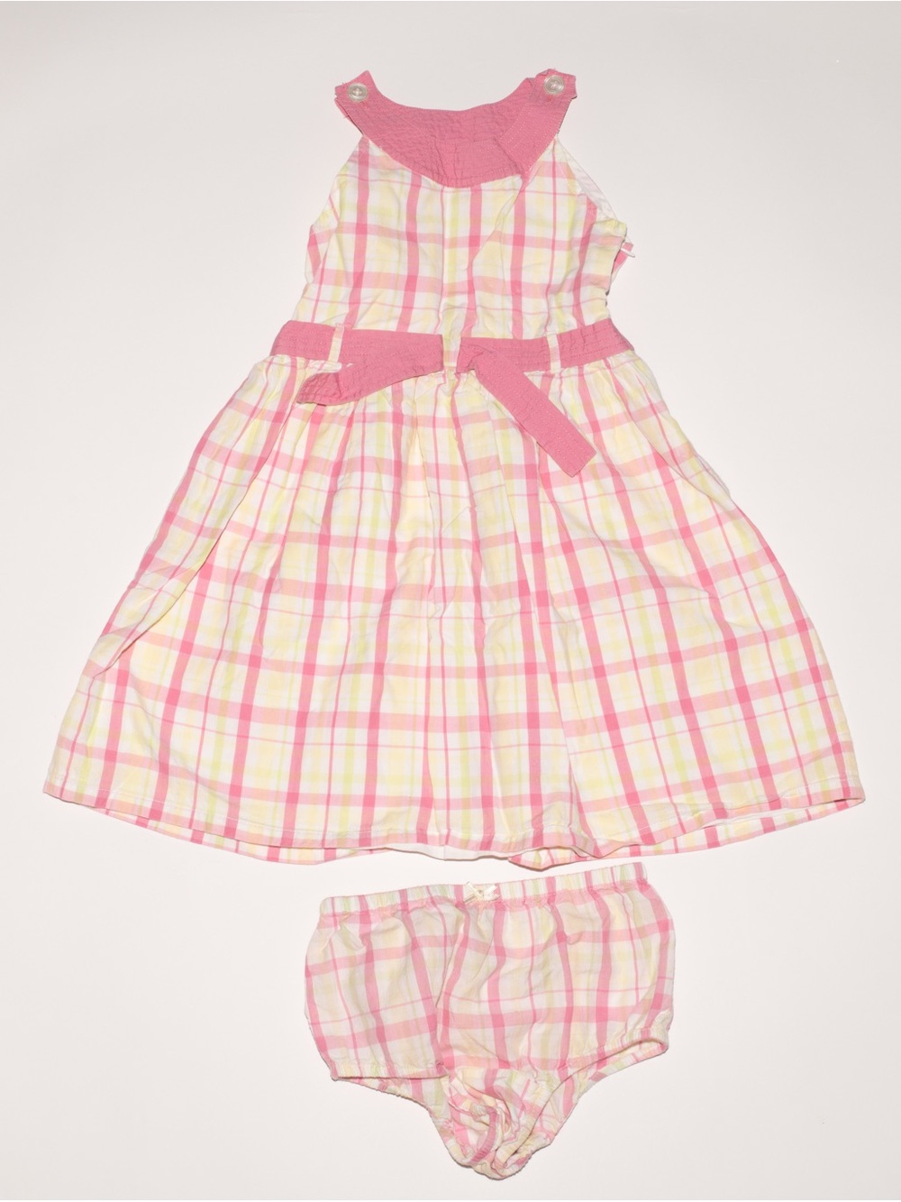Gap plaid summer dress with matching bloomers
